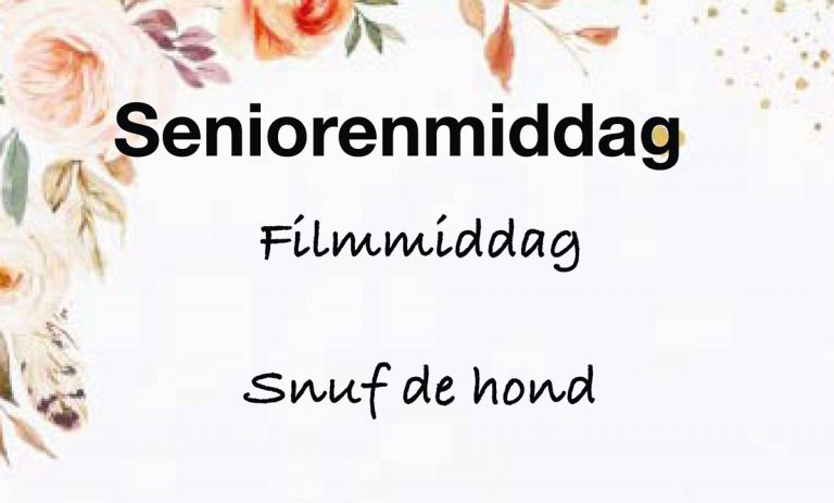 9 november – Seniorenmiddag