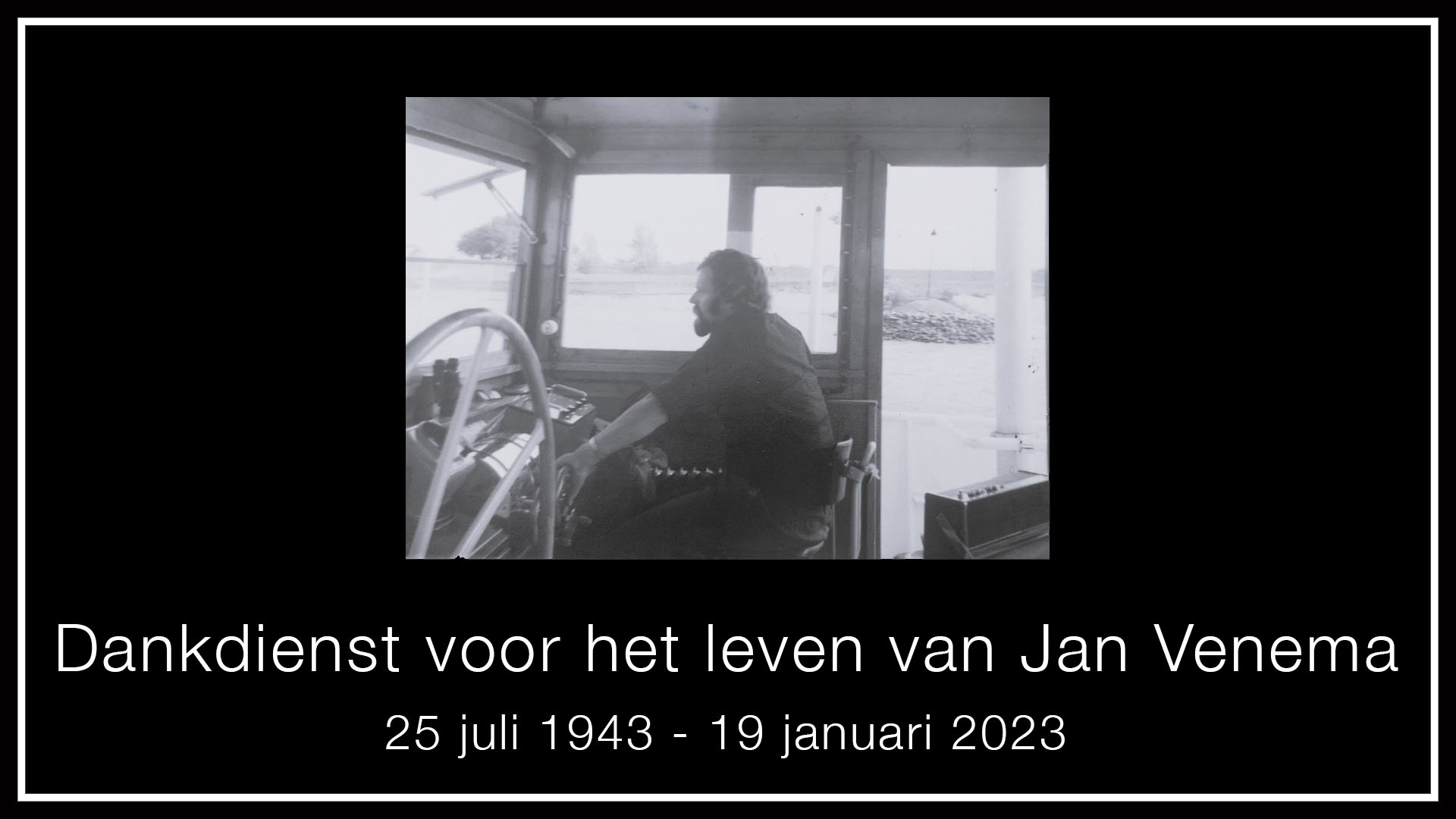 Donderdag 26 januari 13:00 uur