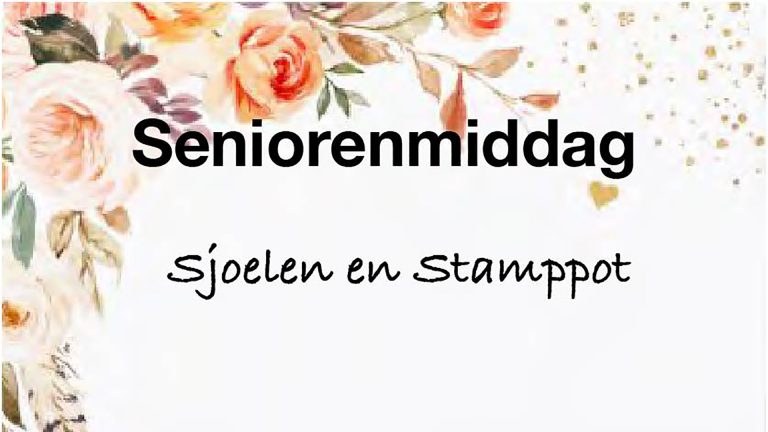 17 oktober – Seniorenmiddag