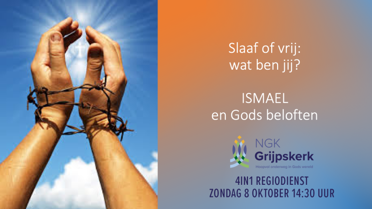 Zondag 8 oktober 14:30 uur – Grijpskerk