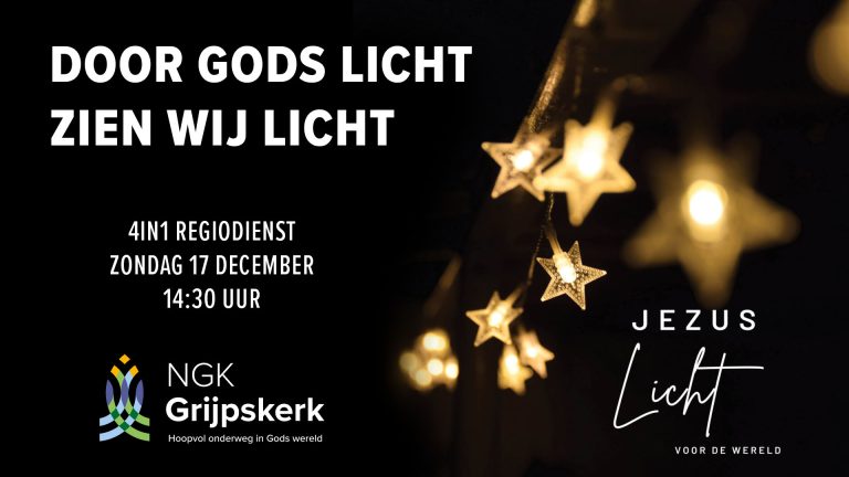 Zondag 17 december 14:30 uur – Grijpskerk