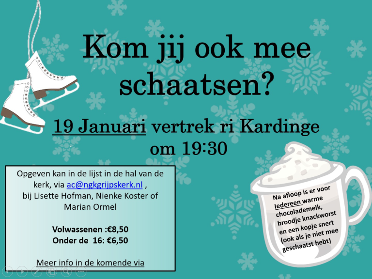 19 januari – Schaatsen