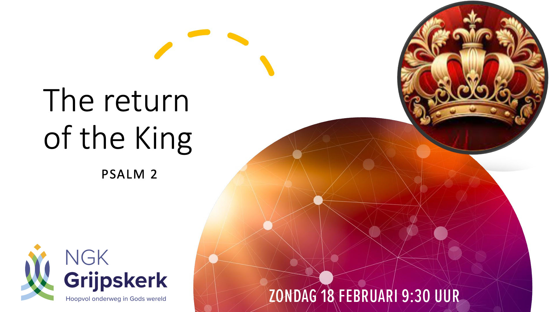 Zondag 18 februari 9:30 uur