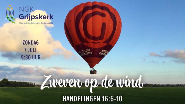 Zondag 7 juli 9:30 uur