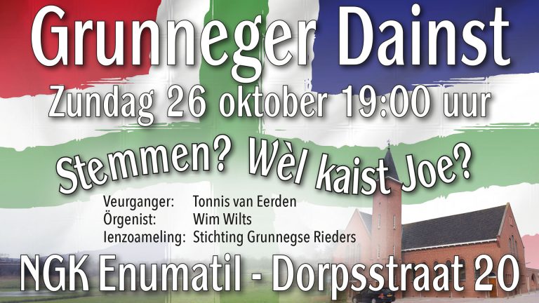 Zondag 26 oktober 19:00 uur – Enumatil