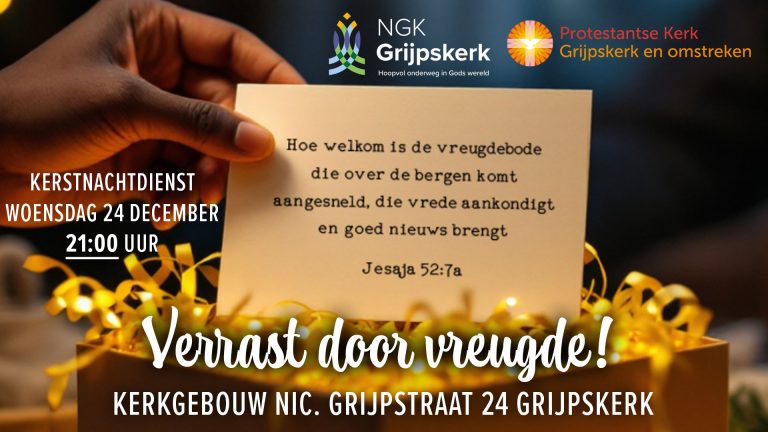 Woensdag 24 december 21:00 uur Kerstnachtdienst