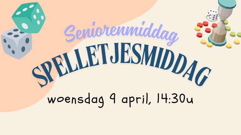 9 april – Seniorenmiddag