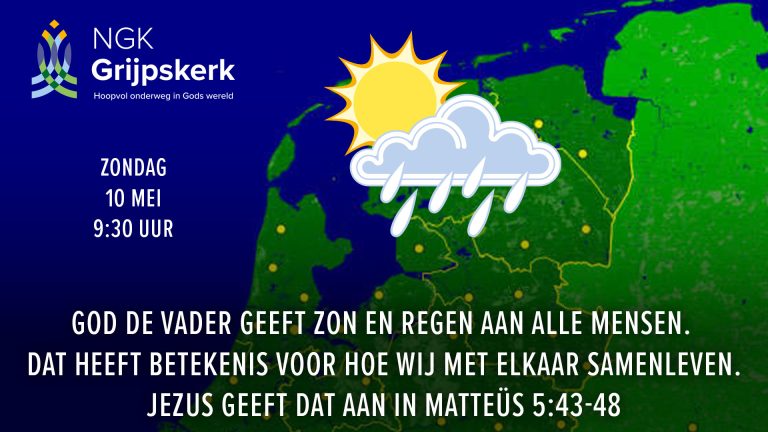 Zondag 10 mei 9:30 uur