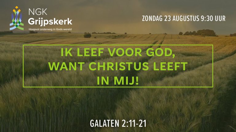 Zondag 23 augustus 9:30 uur