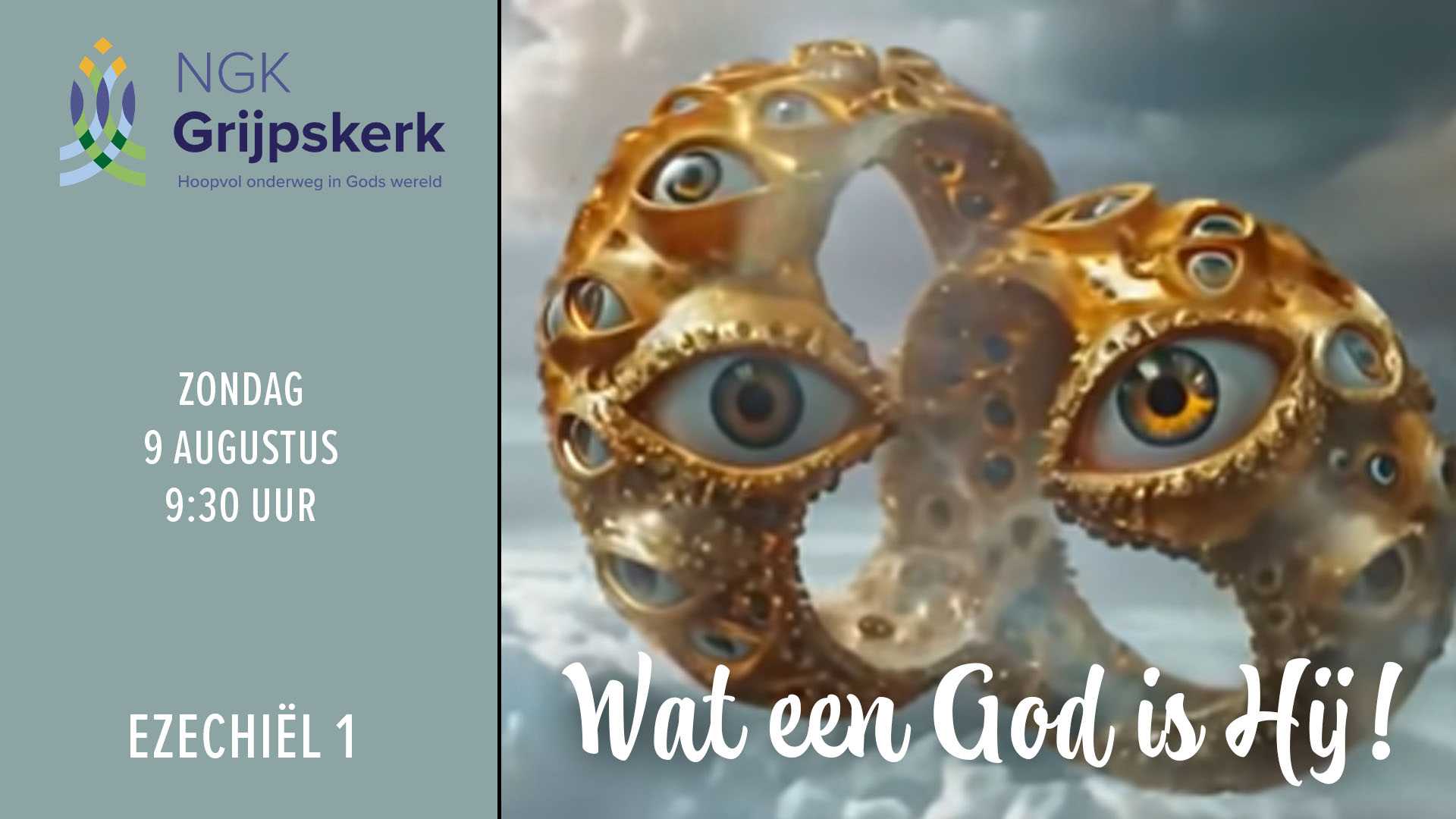 Zondag 9 augustus 9:30 uur